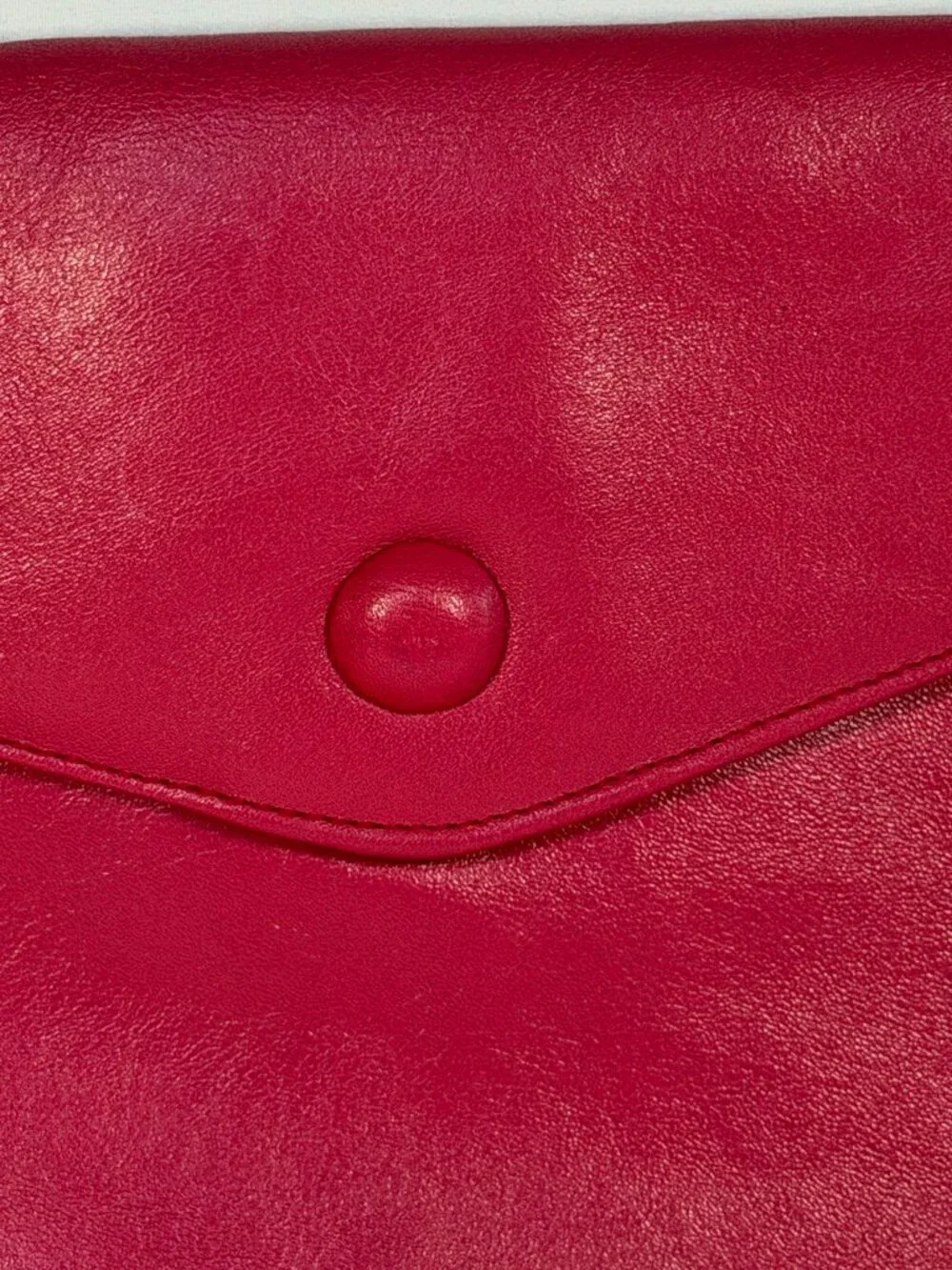 Vintage TONI 80s Pink Leather Clutch Handbag